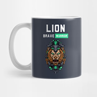 Lion Brave Warrior Mug